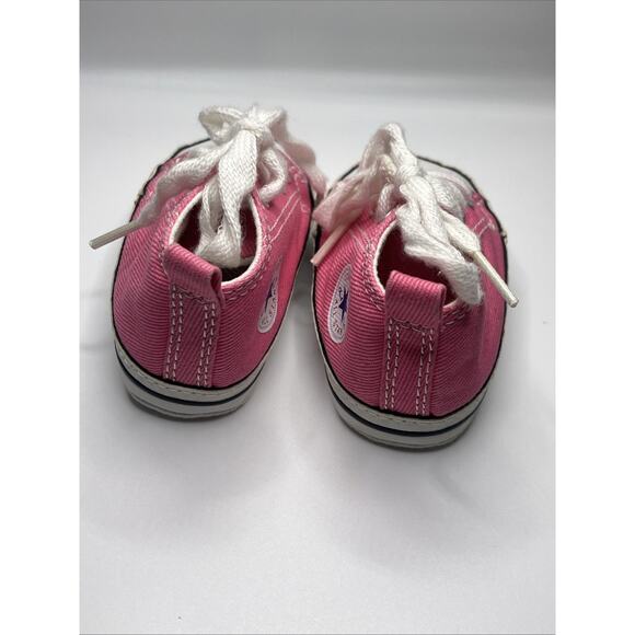 Baby Girl Converse Sneakers US Size 2 Months Pink All Star Chuck Taylor - Picture 3 of 5